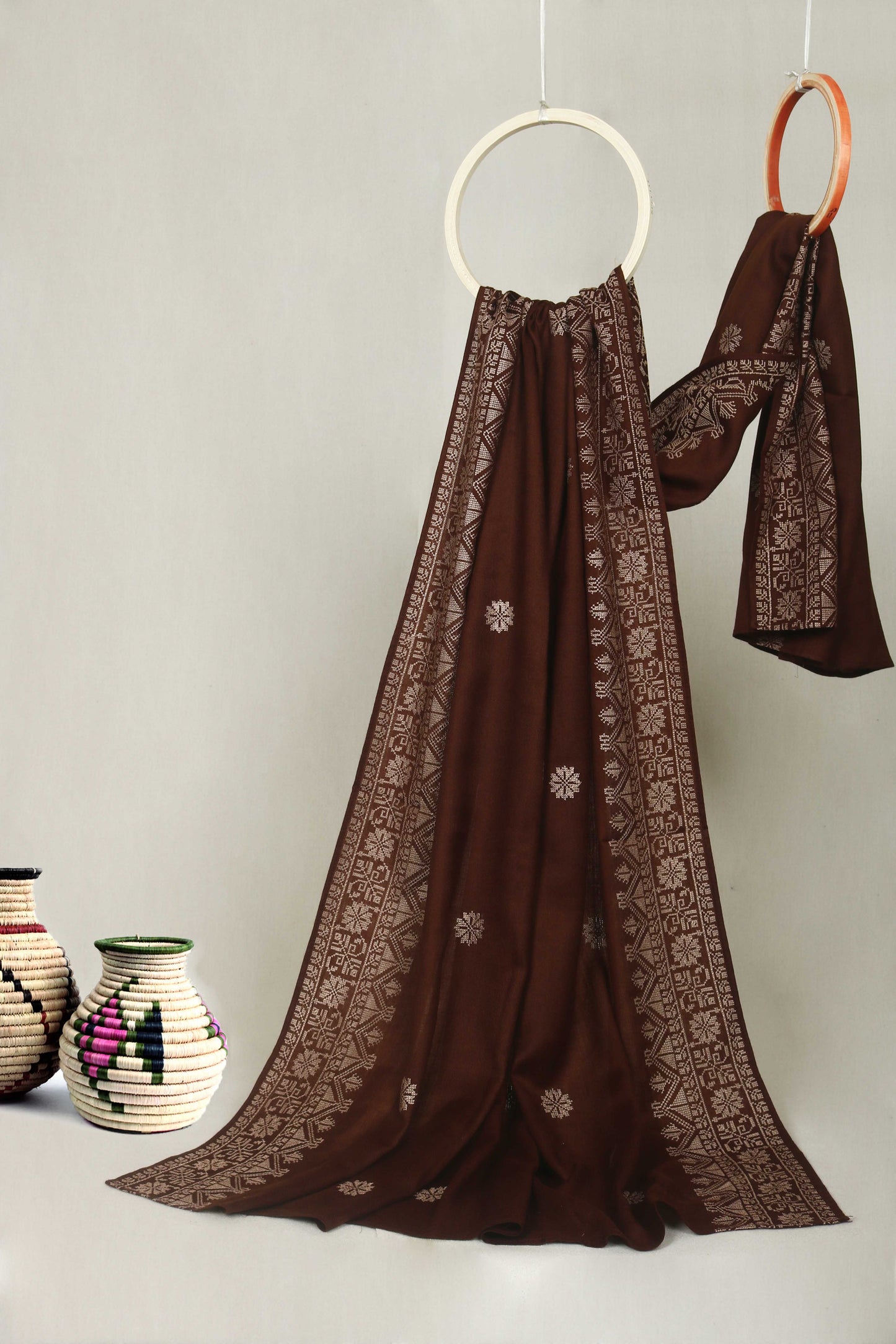 Embroidered Pashmina Shawl