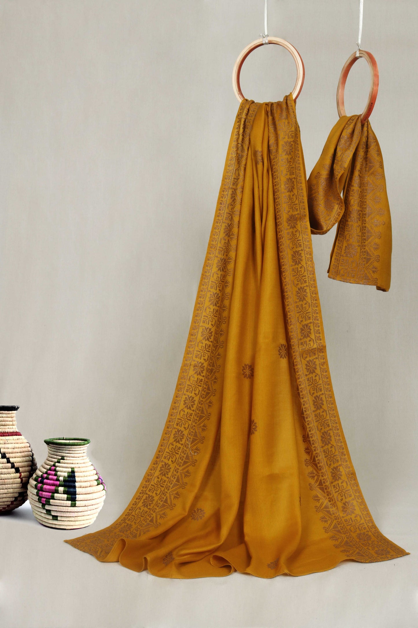 Embroidered Pashmina Shawl
