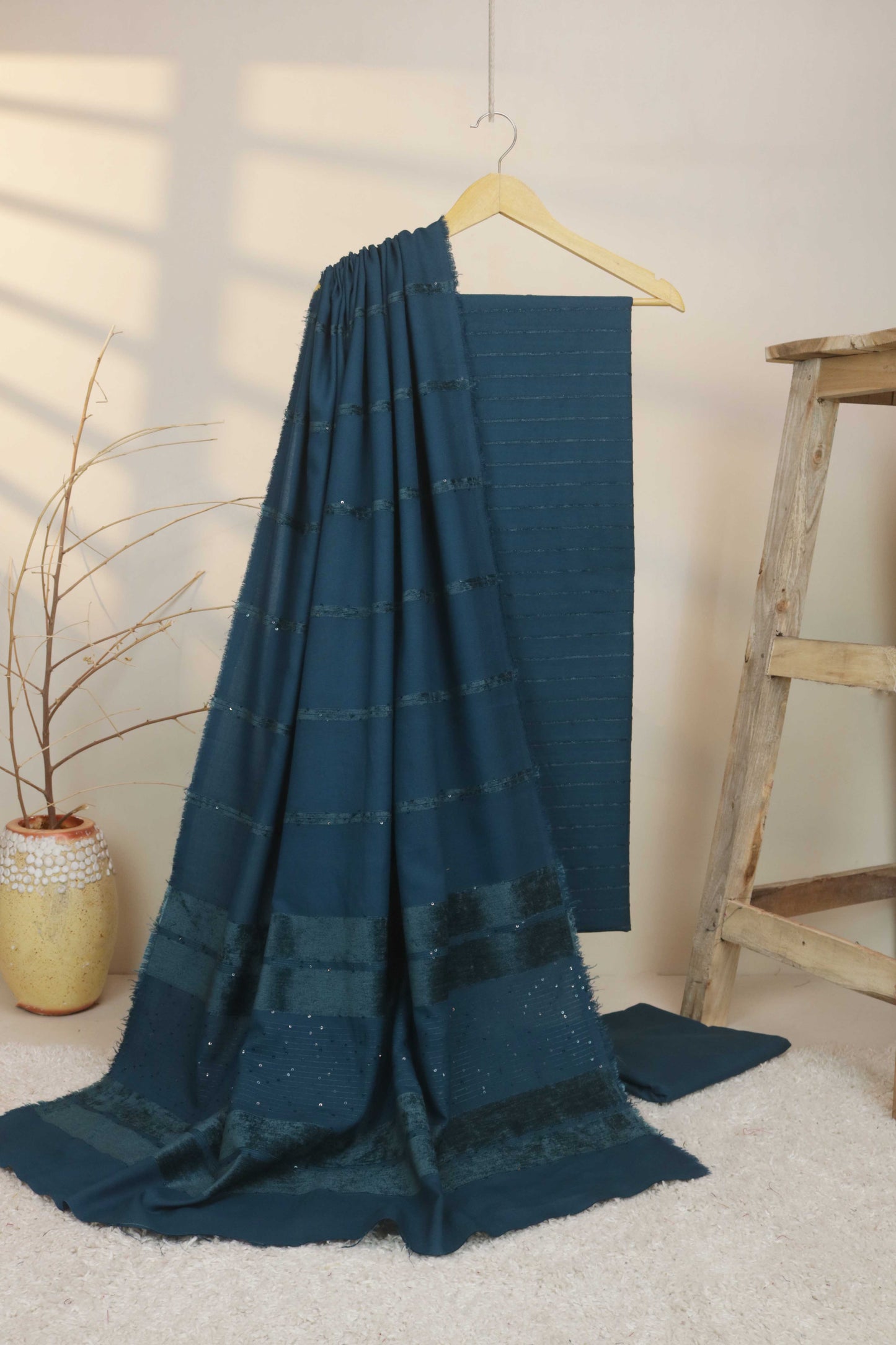 3Piece - Dhanak with Wool Shawl  VC65