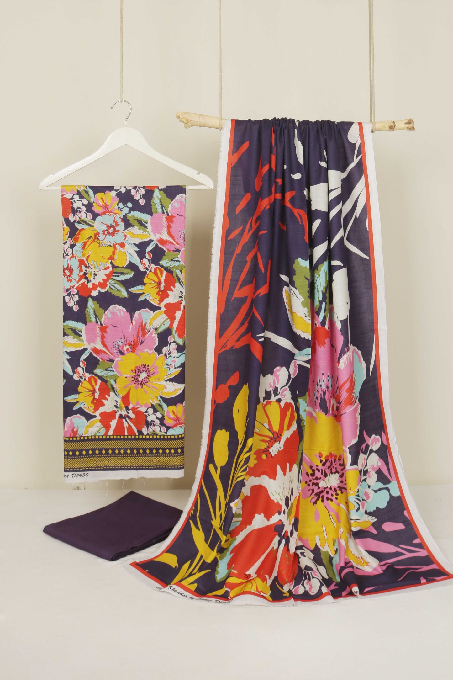 3Piece – Printed Khaddar Suit CK450