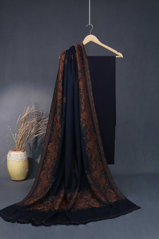 3Piece -Karandi with Pashmina Shawl KPP298