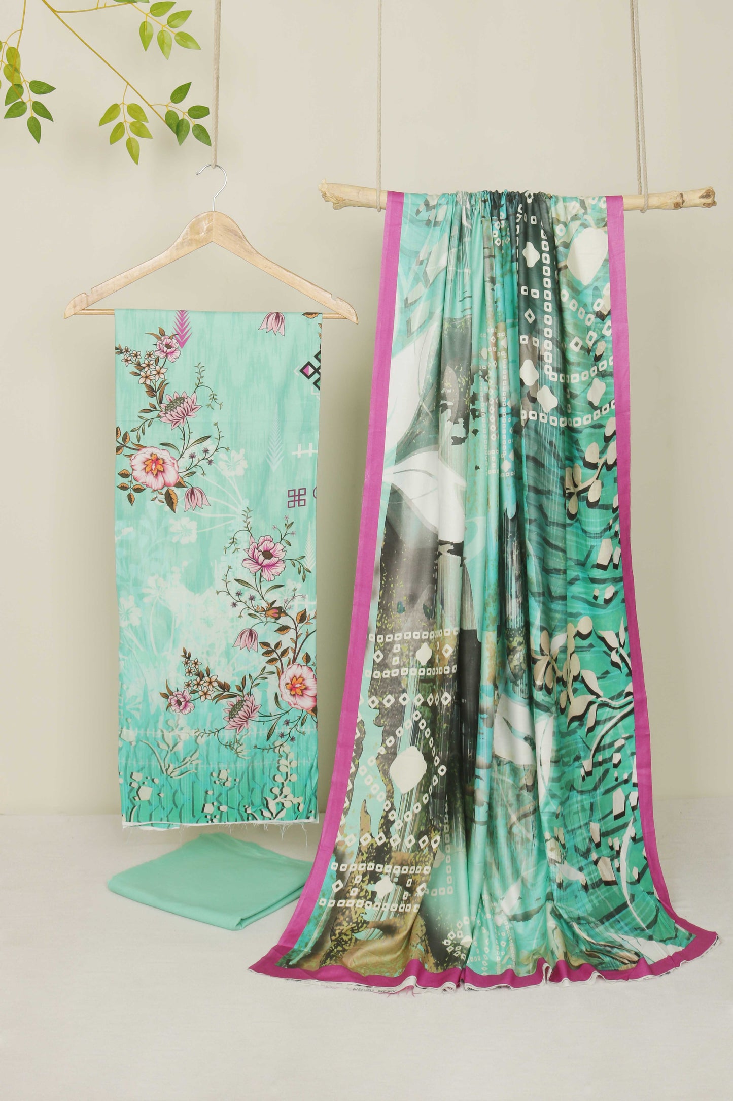 3Piece - Linen Printed Suit Classic ICLST03