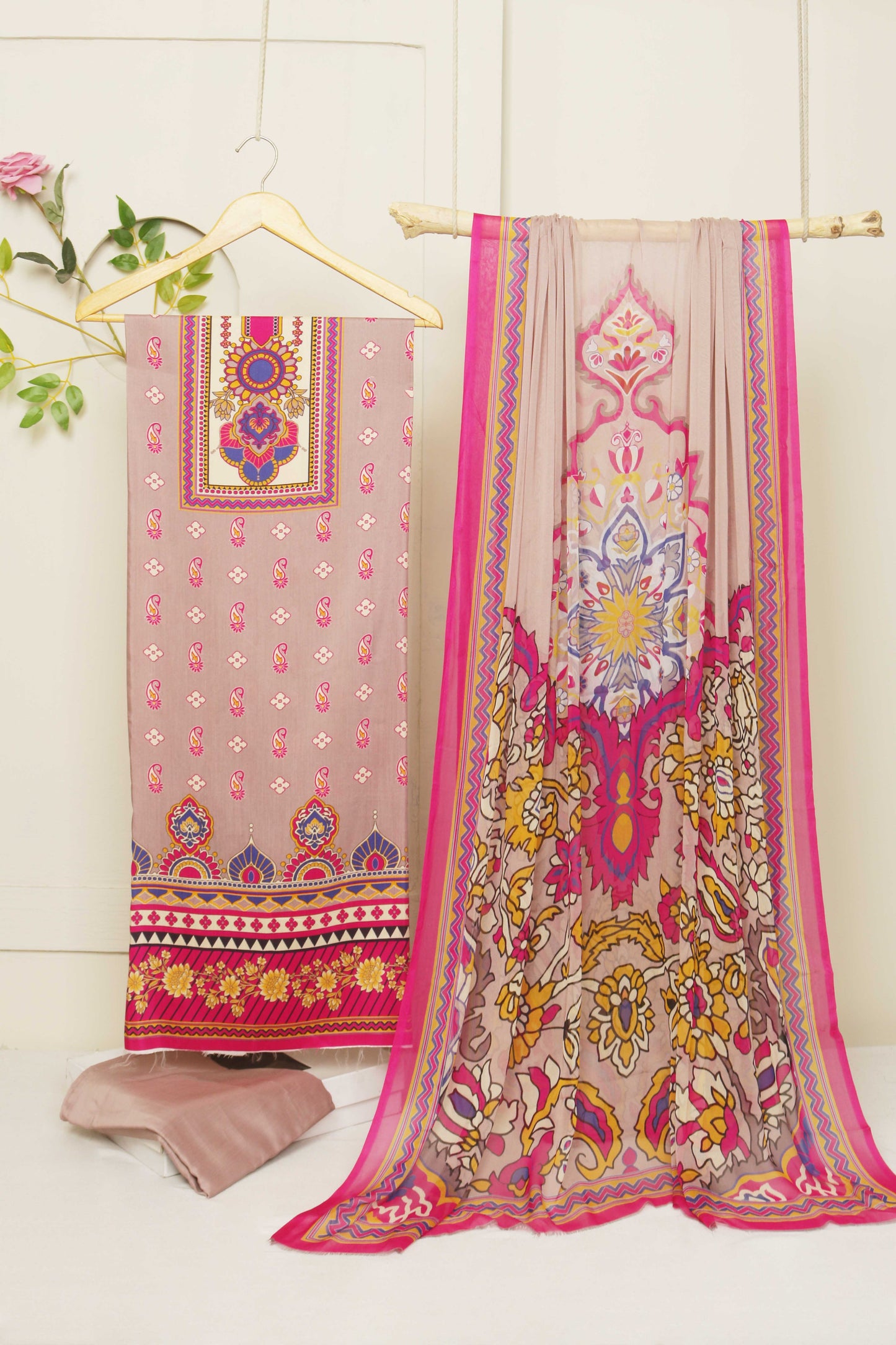 3Piece -Viscous Printed Suit VC02