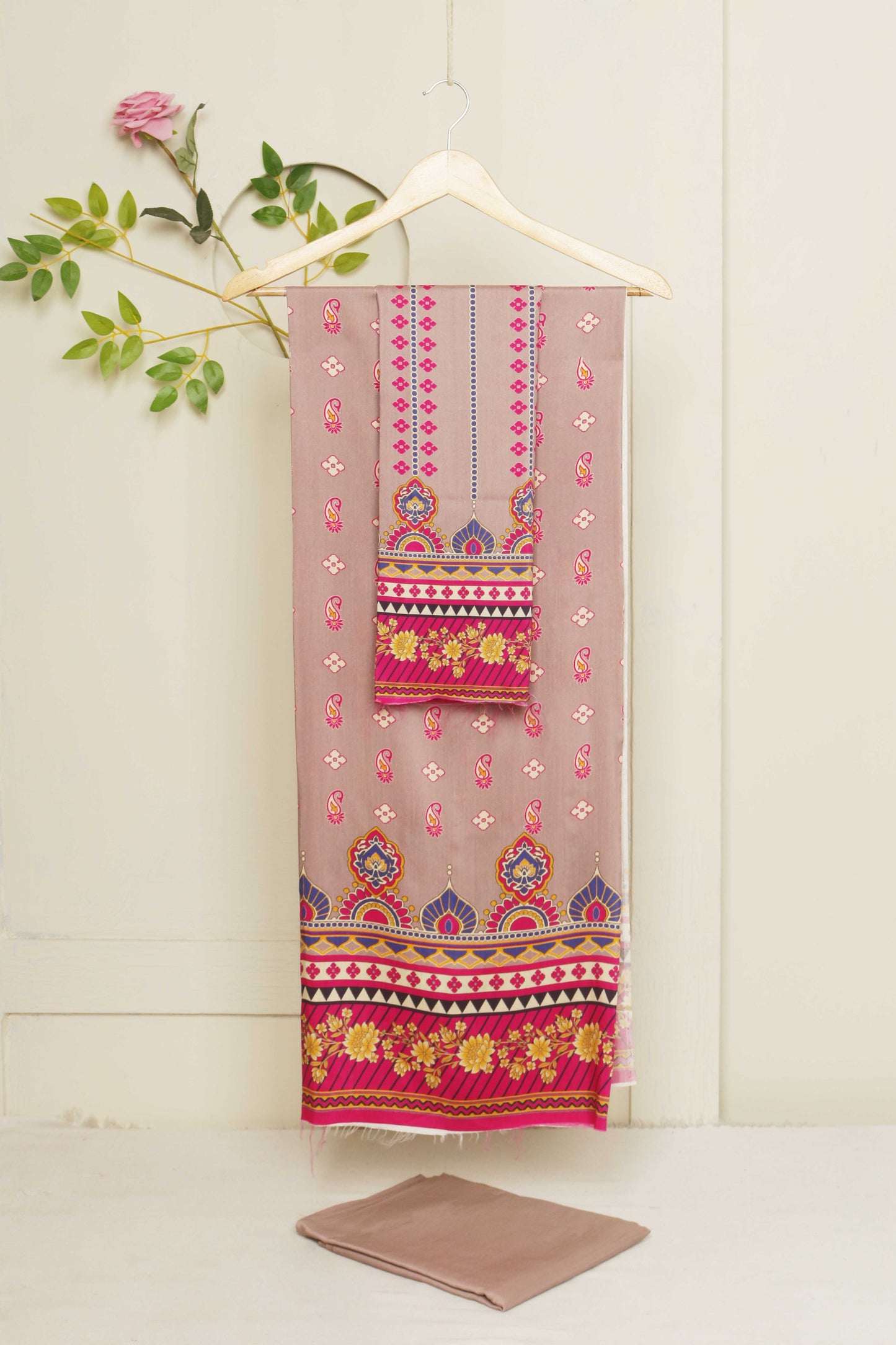 3Piece -Viscous Printed Suit VC02