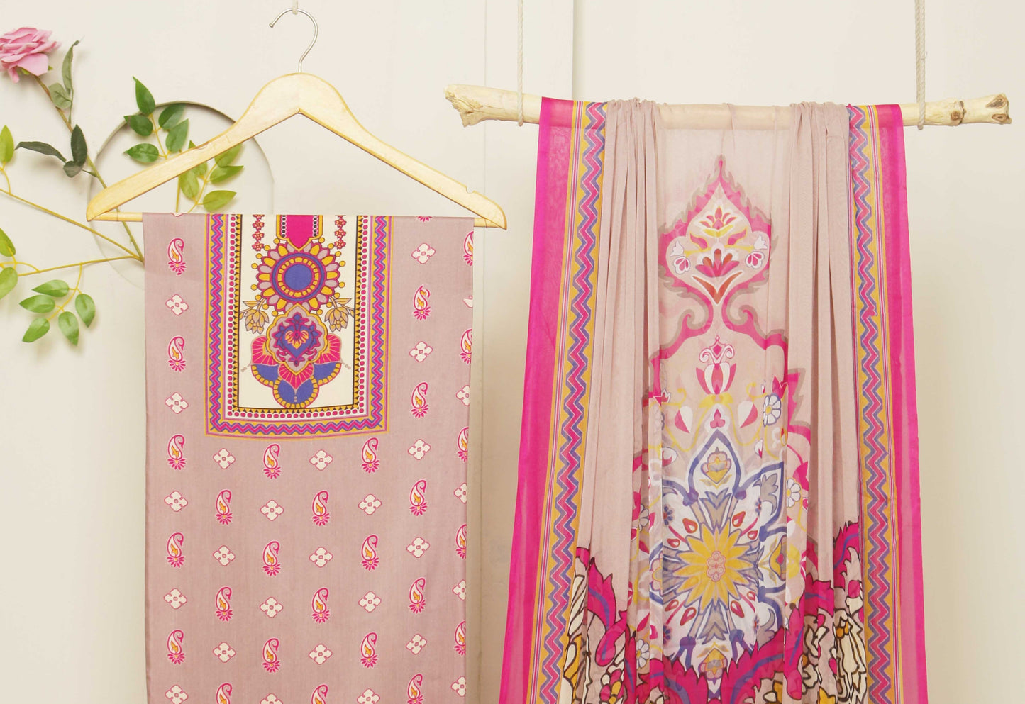 3Piece -Viscous Printed Suit VC02