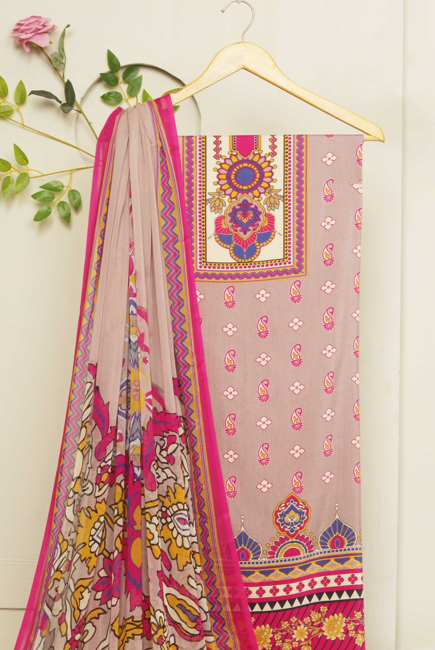 3Piece -Viscous Printed Suit VC02