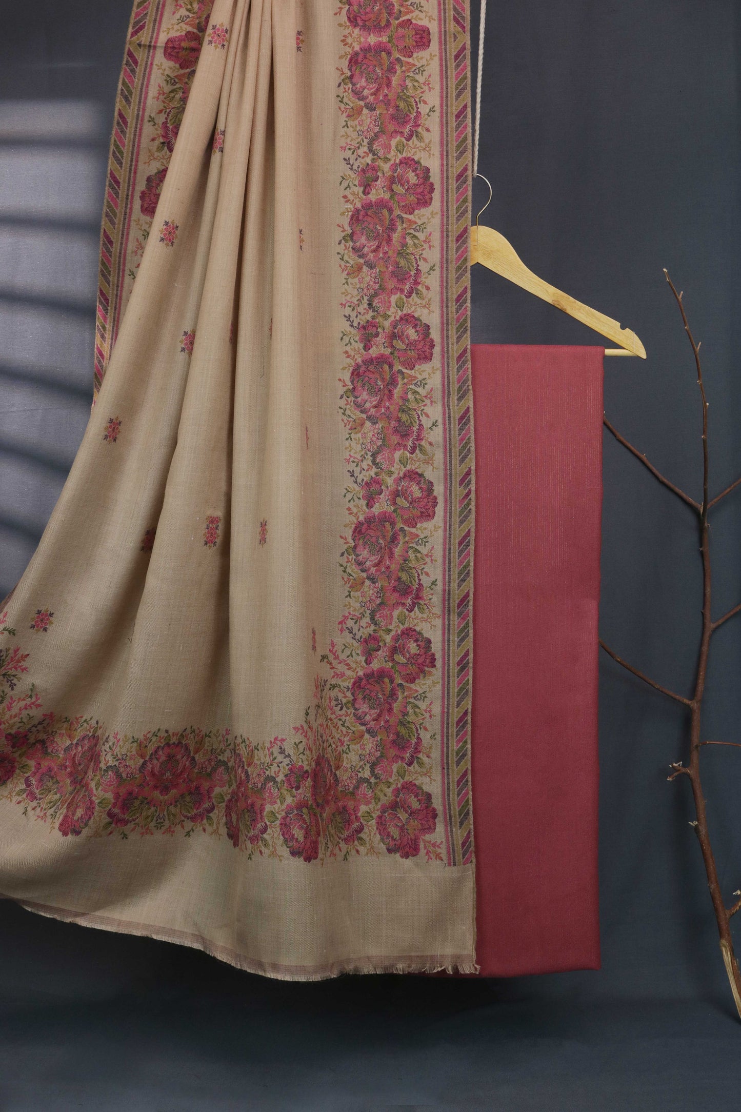 3Piece - Moonlight Marina  with Pashmina Shawl KPP383