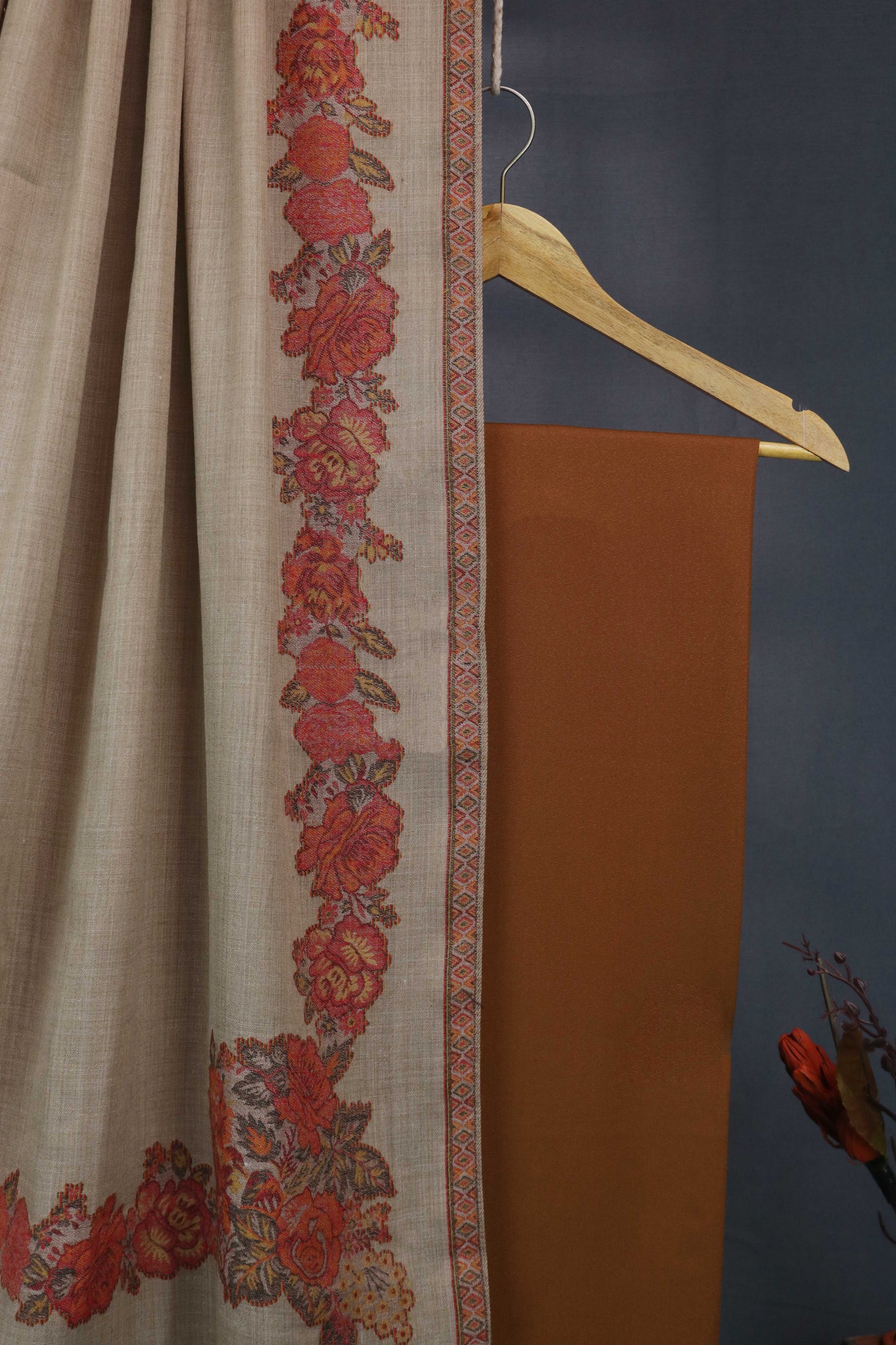 3Piece -Karandi with Pashmina Shawl KPP321