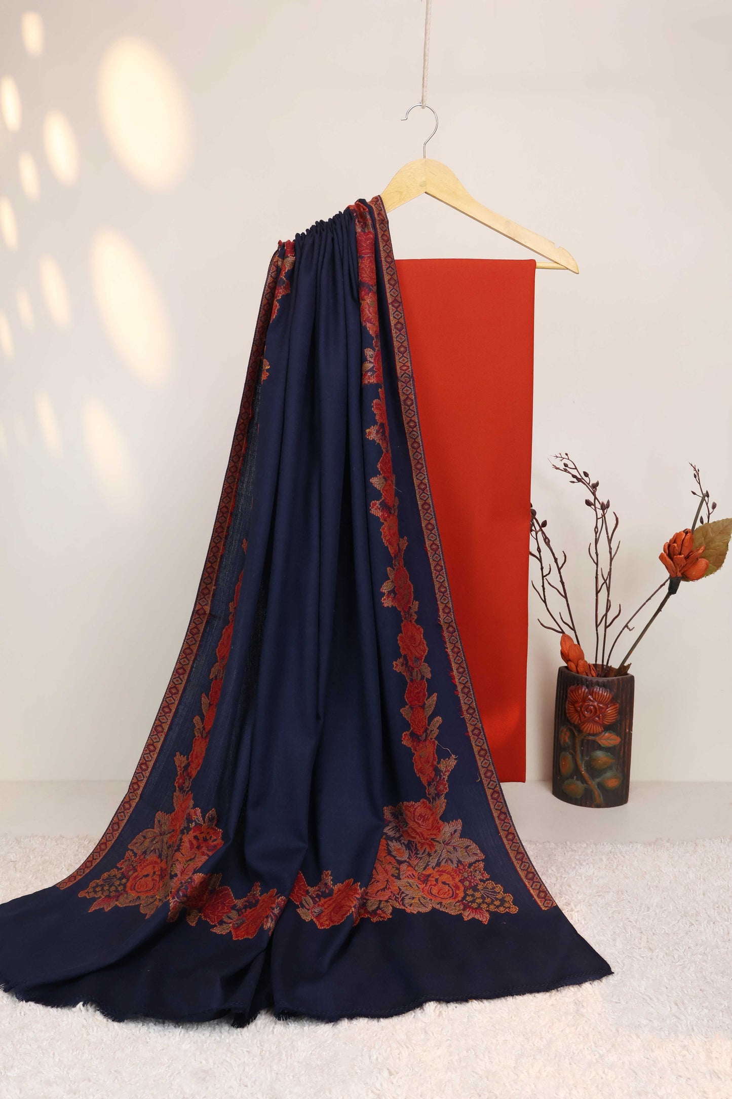 3Piece -Karandi with Pashmina Shawl KPP397