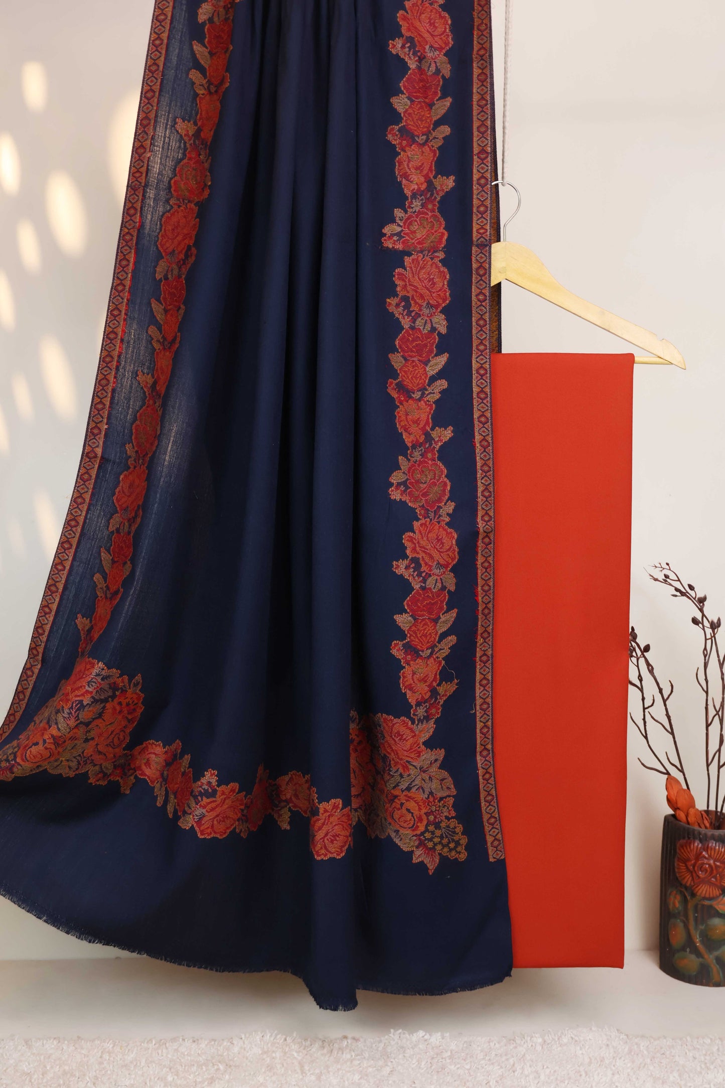 3Piece -Karandi with Pashmina Shawl KPP397