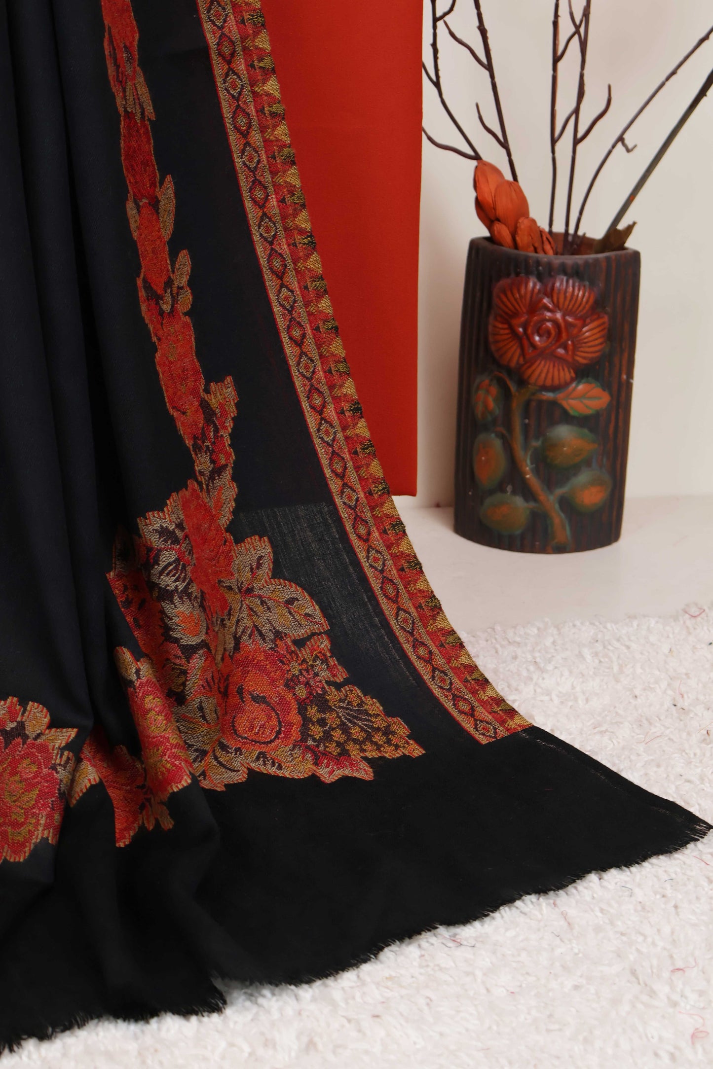 3Piece -Karandi with Pashmina Shawl KPP398