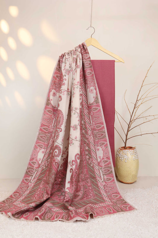3Piece -Karandi with Pashmina Shawl KPP501