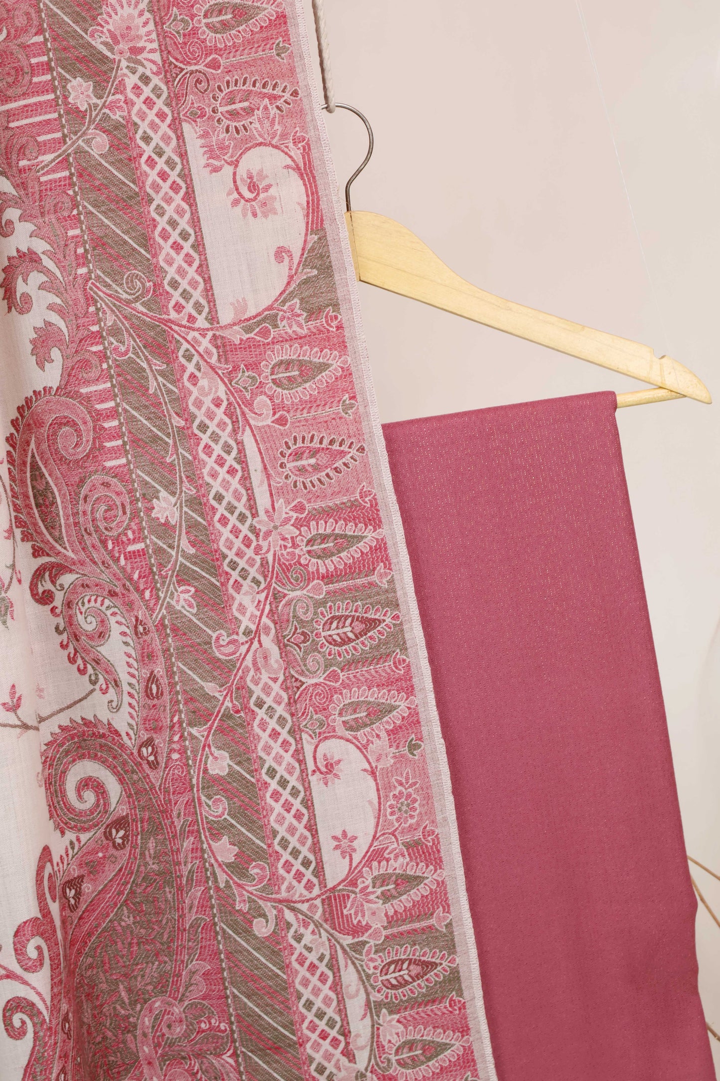 3Piece -Karandi with Pashmina Shawl KPP501