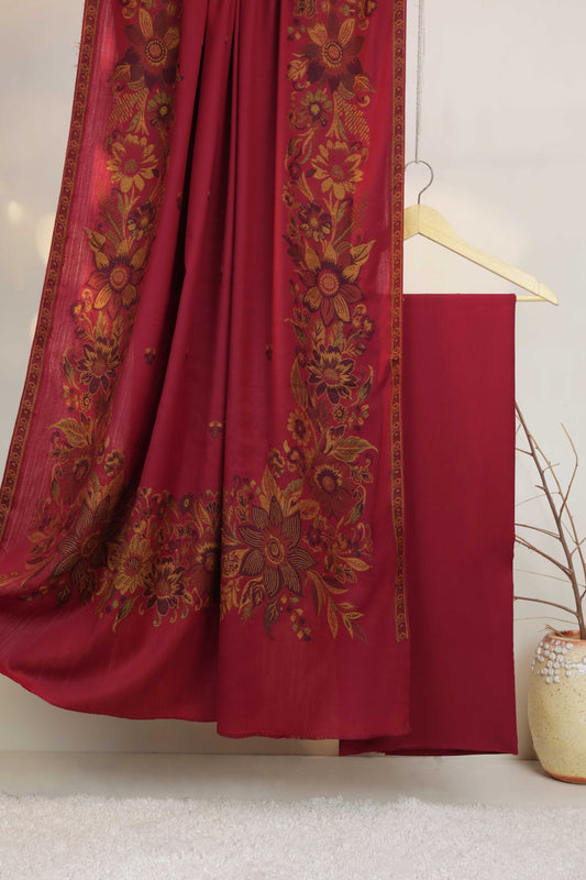 3Piece - Karandi with Pashmina Shawl KPP413