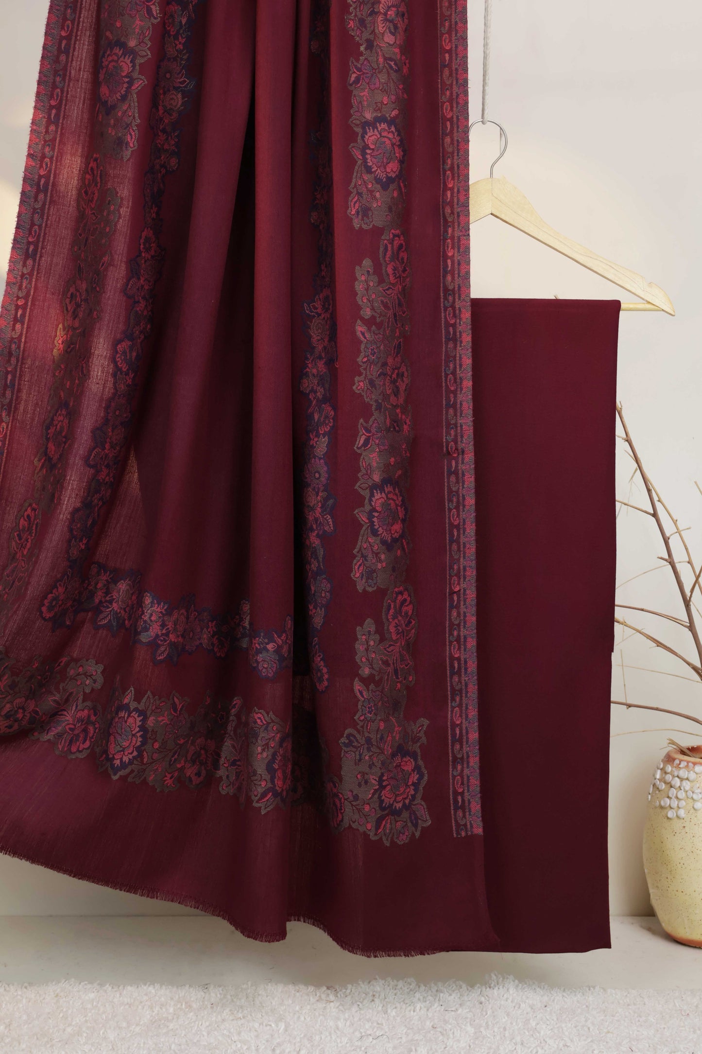 3Piece - Karandi with Pashmina Shawl KPP415