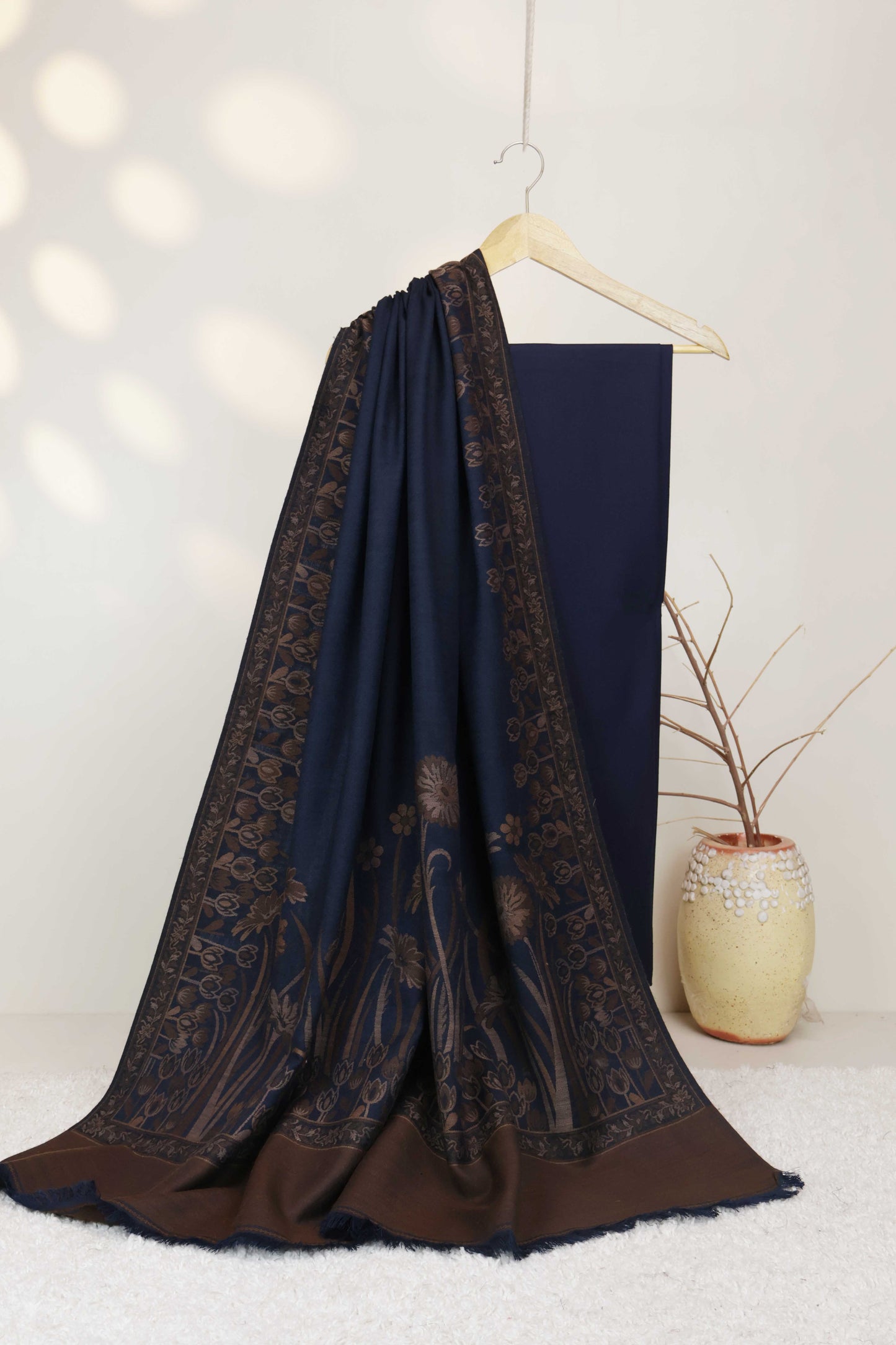 3Piece - Karandi with Pashmina Shawl KPP422