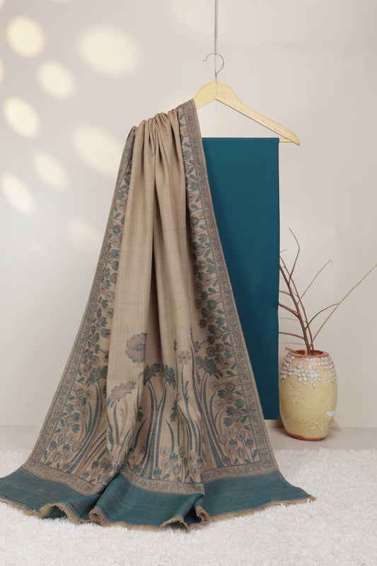 3Piece - Karandi with Pashmina Shawl KPP423
