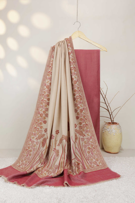 3Piece -Karandi with Pashmina Shawl KPP420
