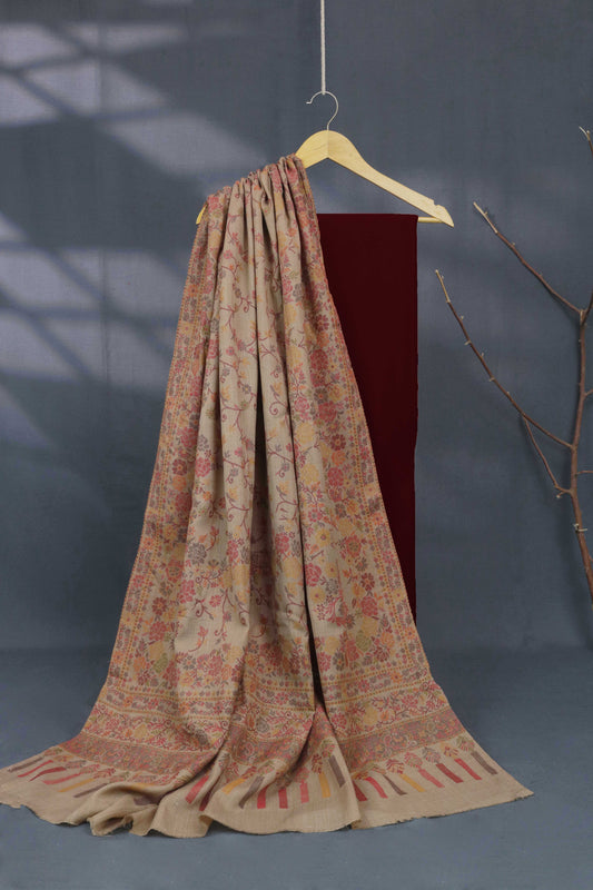 3Piece - Karandi with Pashmina Shawl KPP427