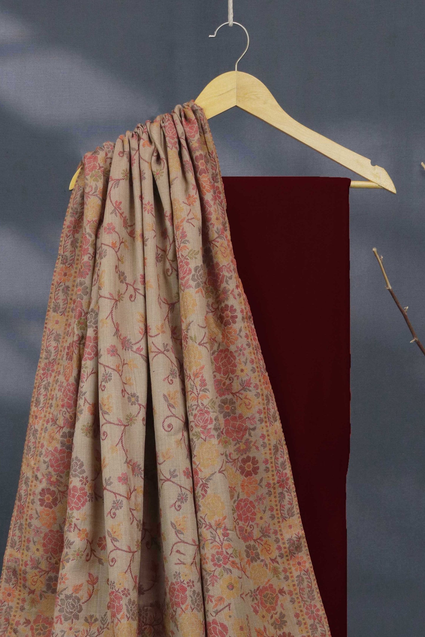 3Piece - Karandi with Pashmina Shawl KPP427