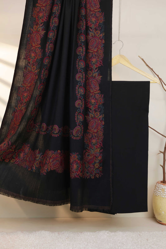 3Piece -Karandi with Pashmina Shawl KPP432