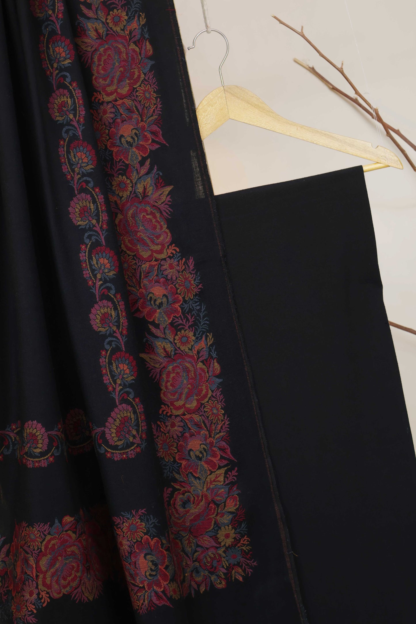 3Piece -Karandi with Pashmina Shawl KPP432