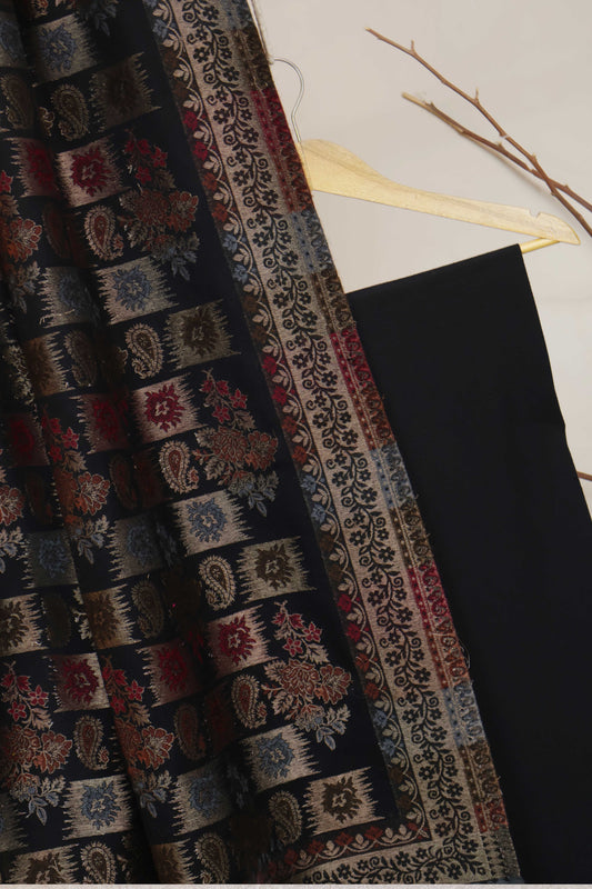 3Piece -Karandi with Pashmina Shawl KPP434