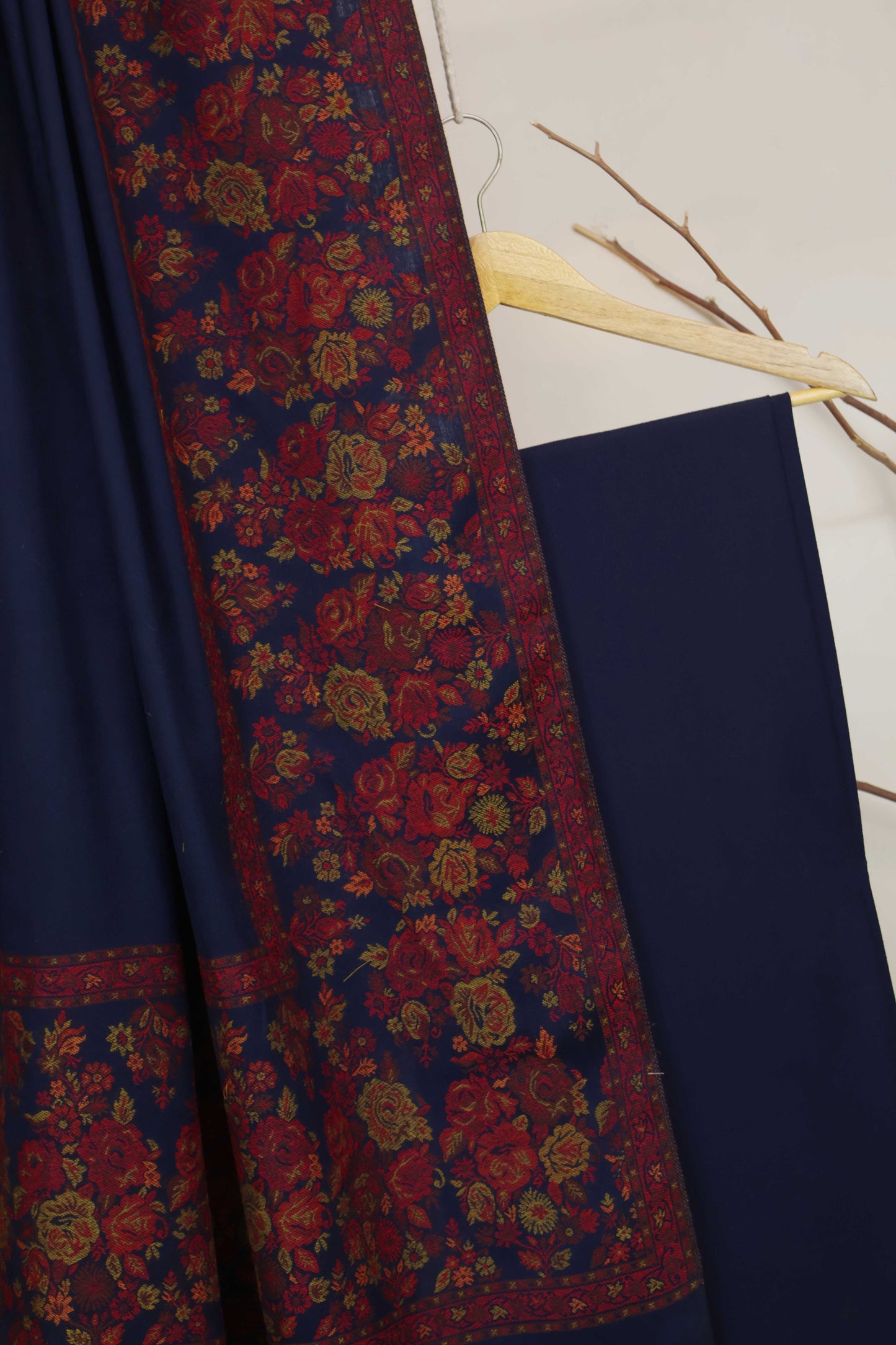 3Piece -Karandi with Pashmina Shawl KPP438