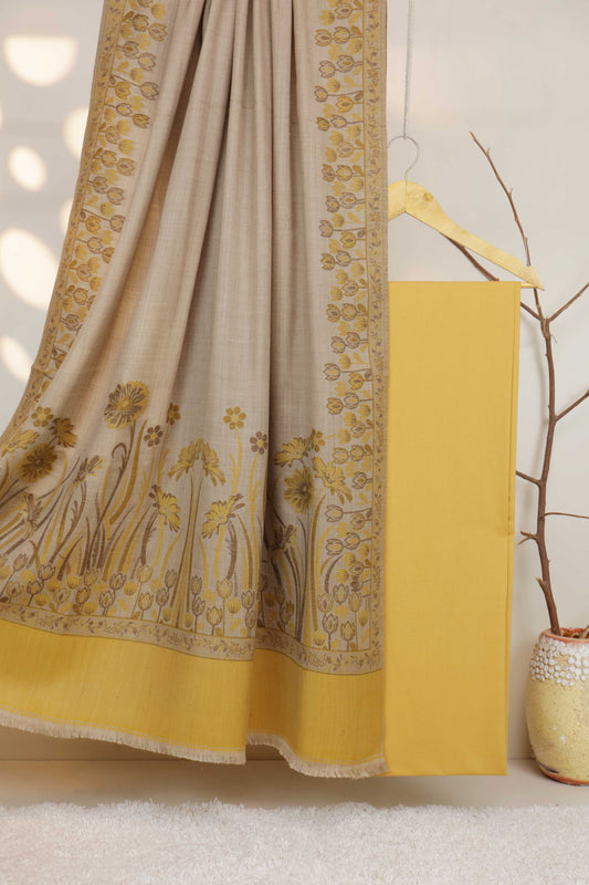 3Piece - Karandi with Pashmina Shawl KPP424