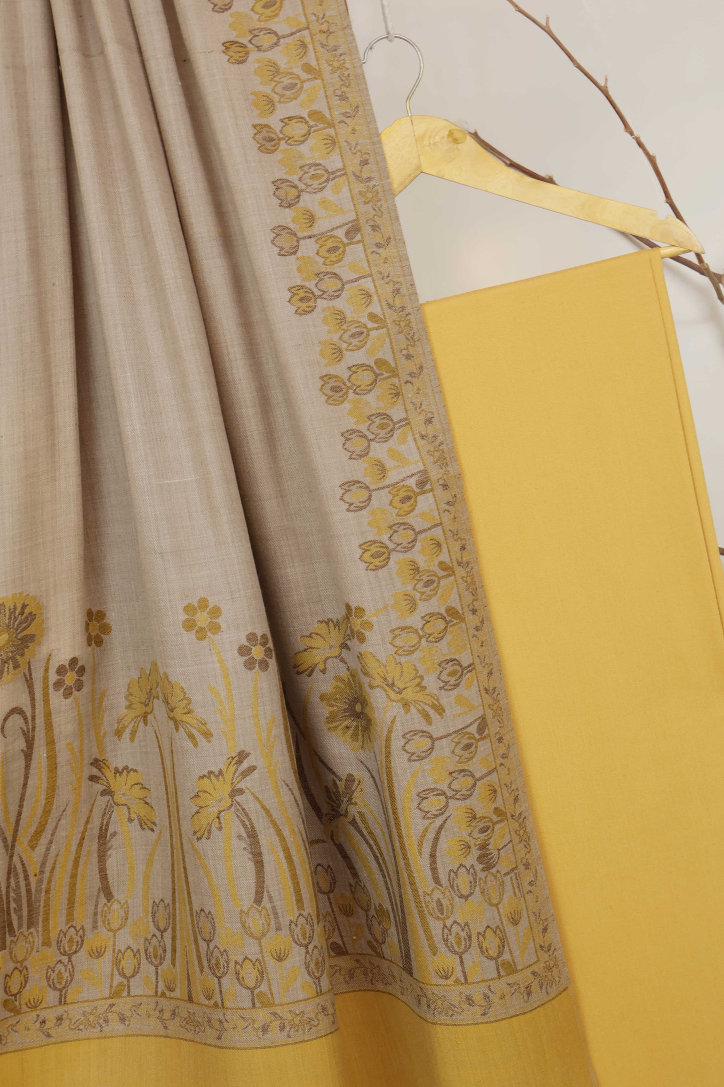 3Piece - Karandi with Pashmina Shawl KPP424