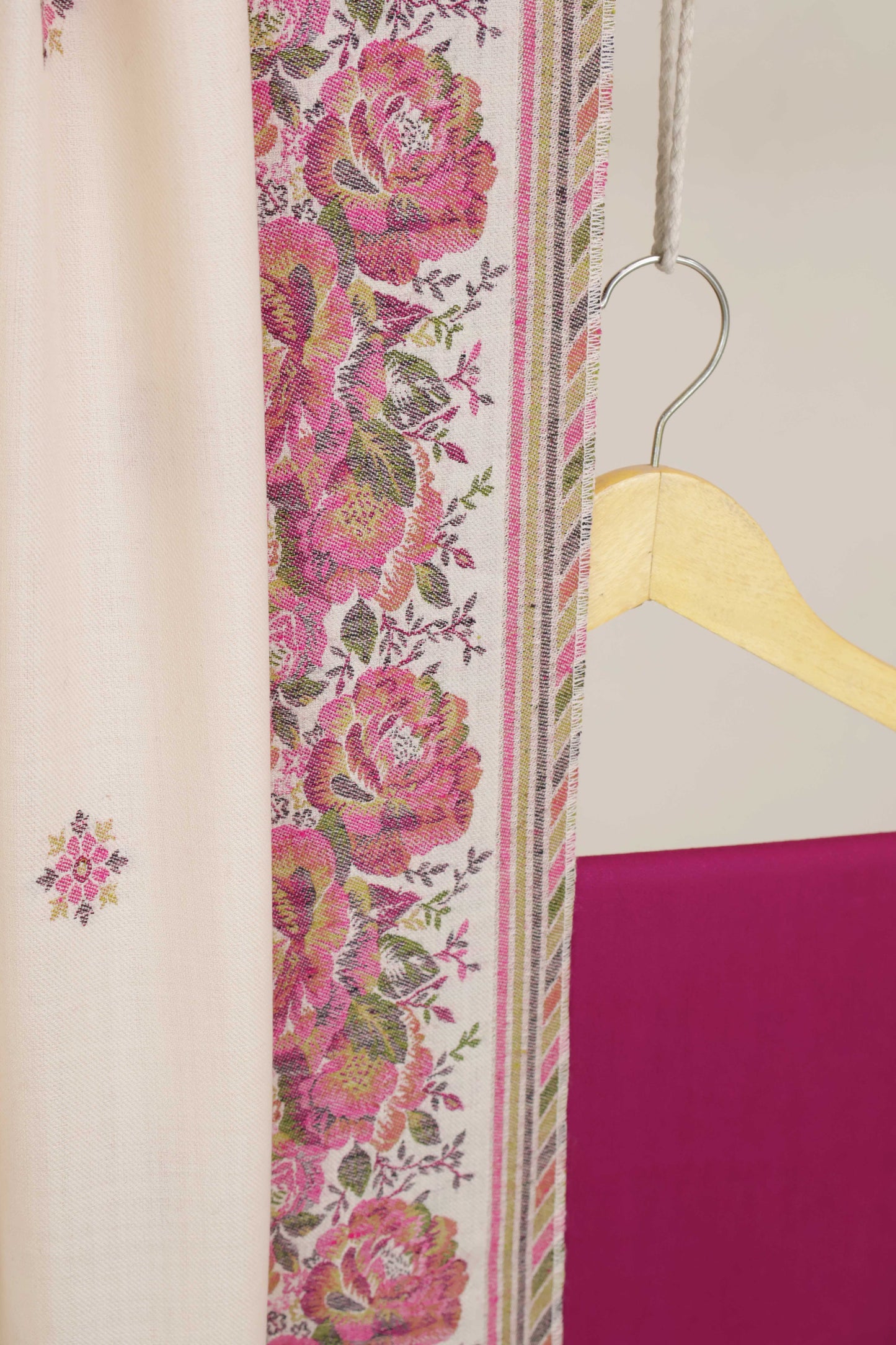 3Piece -Karandi with Pashmina Shawl KPP444