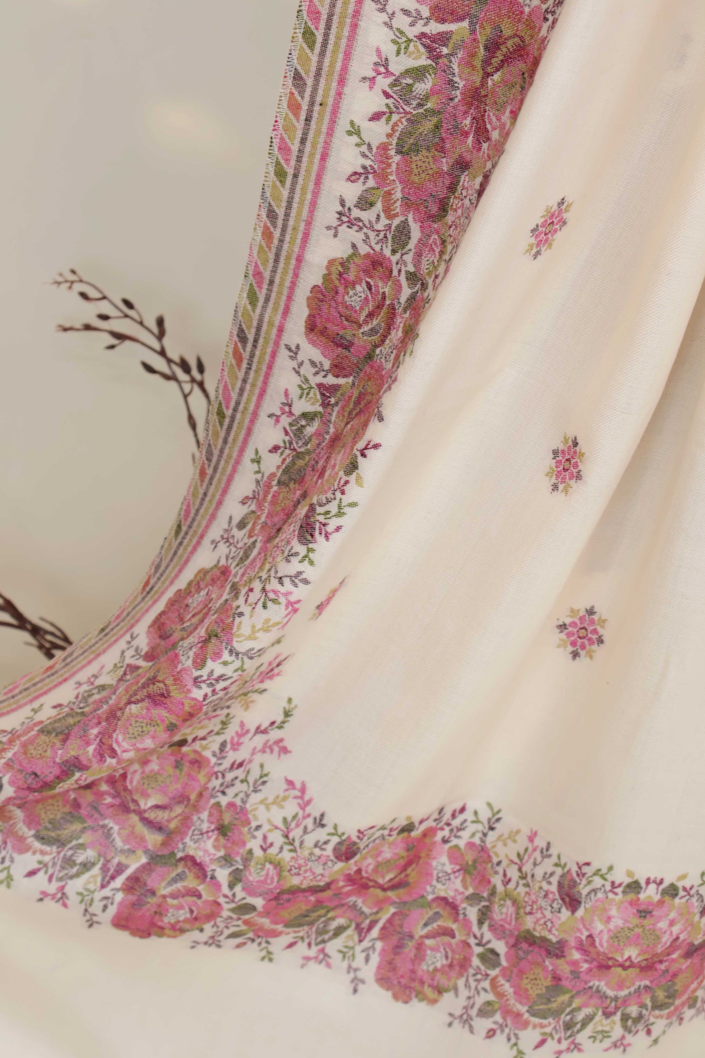 3Piece -Karandi with Pashmina Shawl KPP444