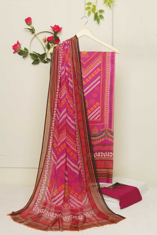 3Piece -Viscous Printed Suit SA19004