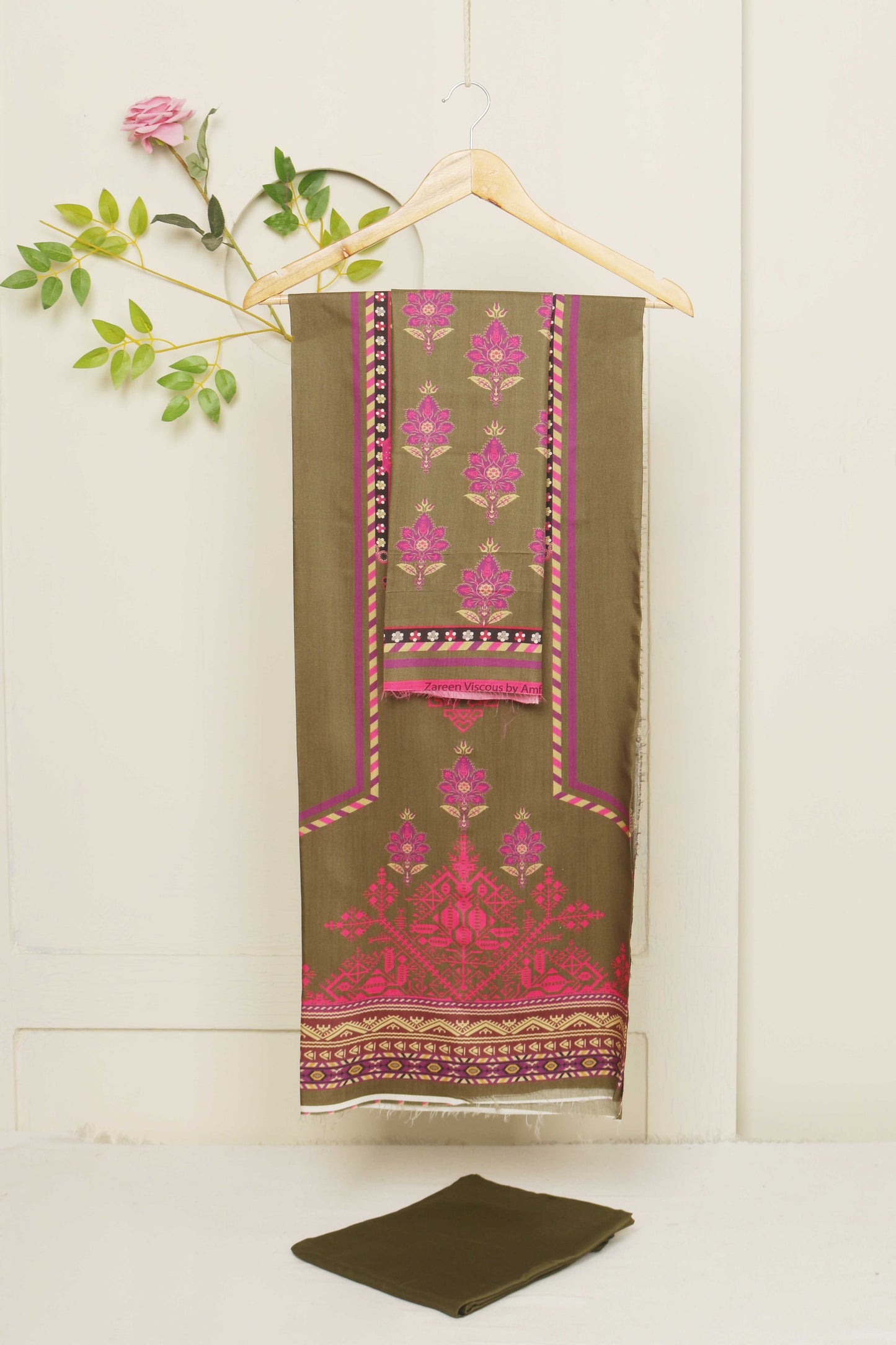 3Piece -Viscous Printed Suit VC01