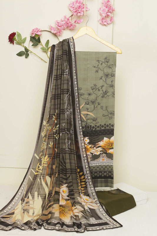 3Piece -Viscous Printed Suit VC12