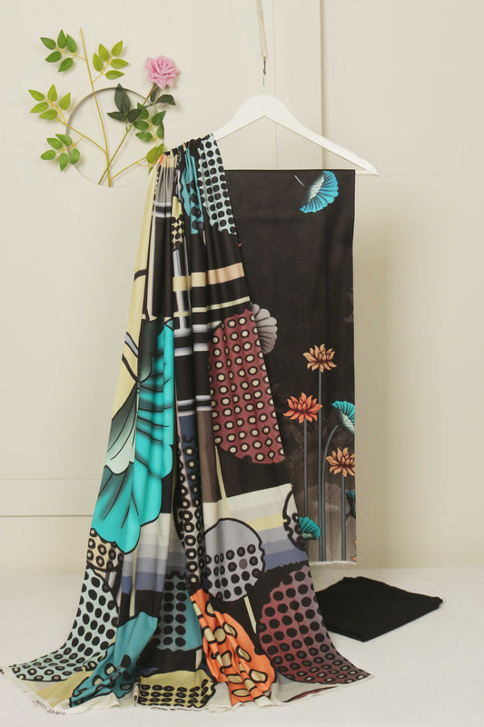 3Piece - Moonsoon  Linen Printed Suit MSST01