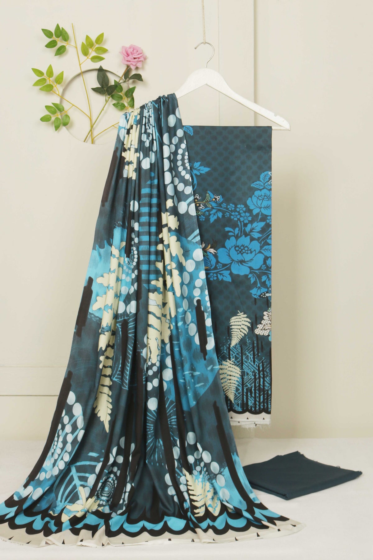 3Piece - Linen Printed Suit Classic ICLST09