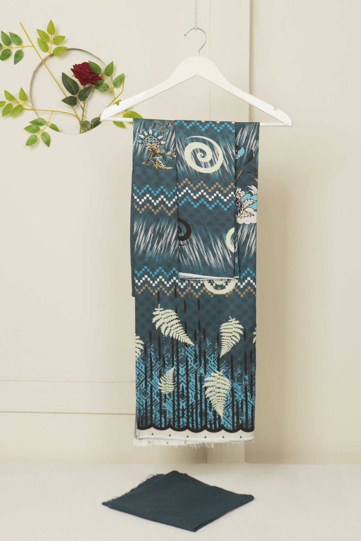 3Piece - Linen Printed Suit Classic ICLST09