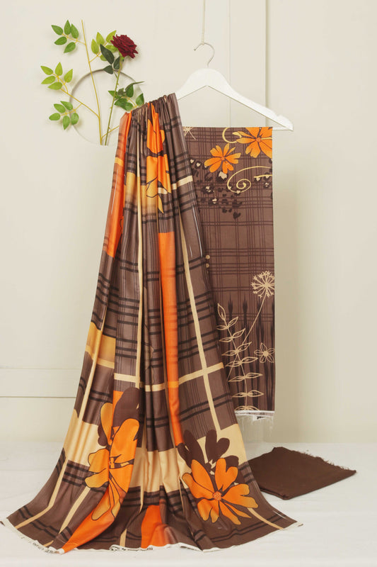 3Piece - Linen Printed Suit Classic ICLST04