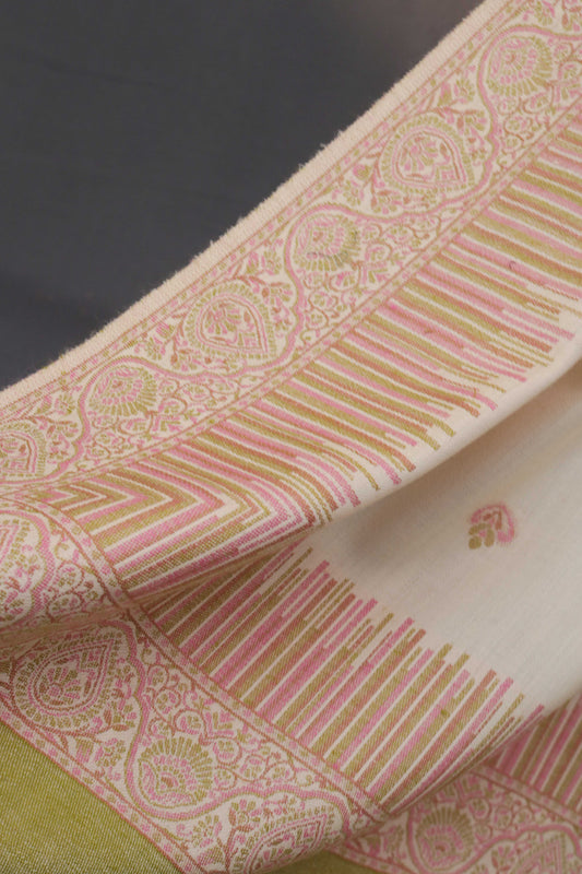 Kani Border Pashmina Shawl 3517A