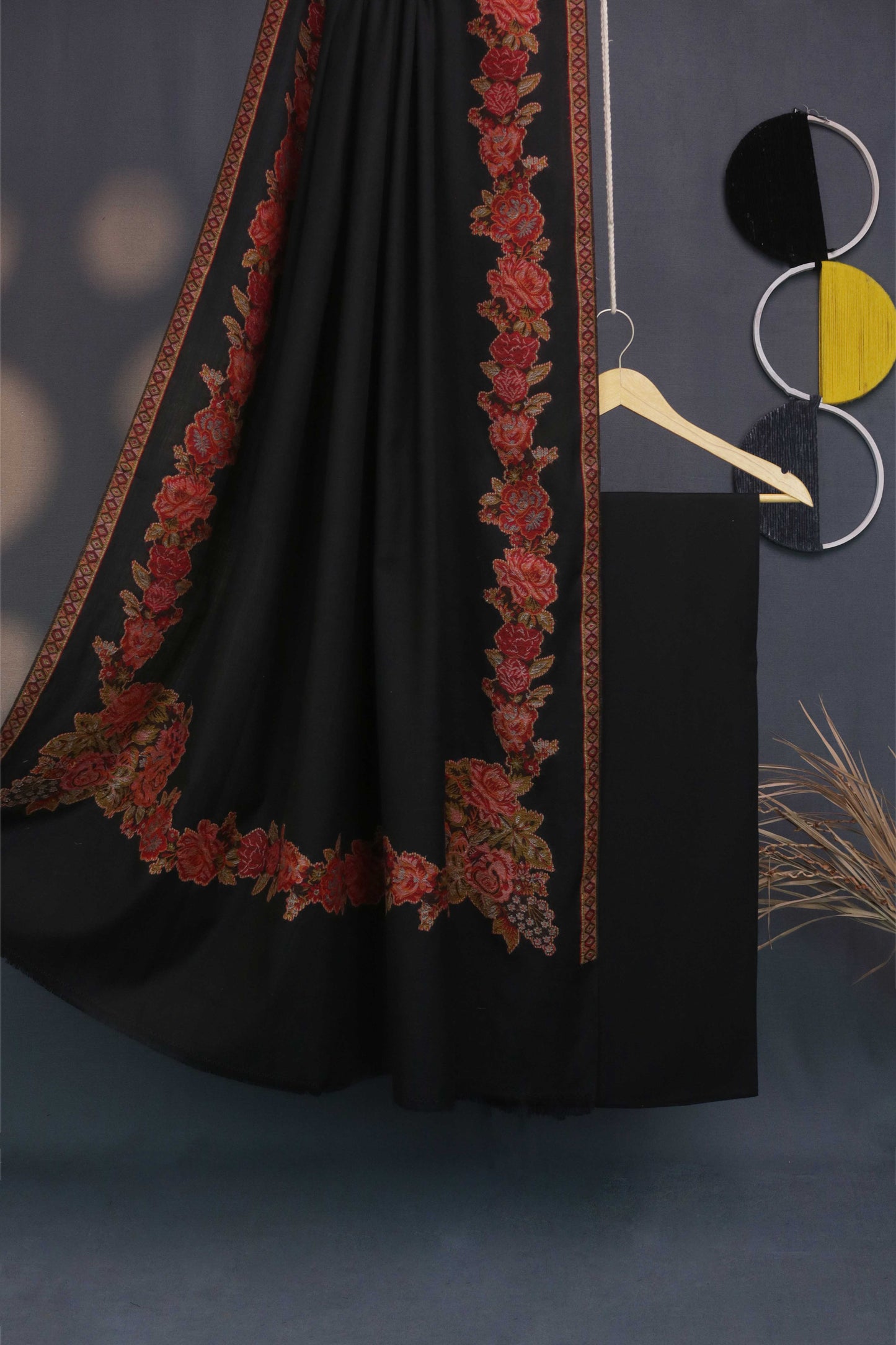 3Piece -Karandi with Pashmina Shawl KPP241