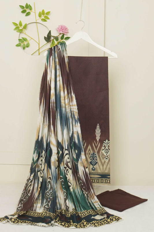 3Piece - Linen Printed Suit Classic CLST12