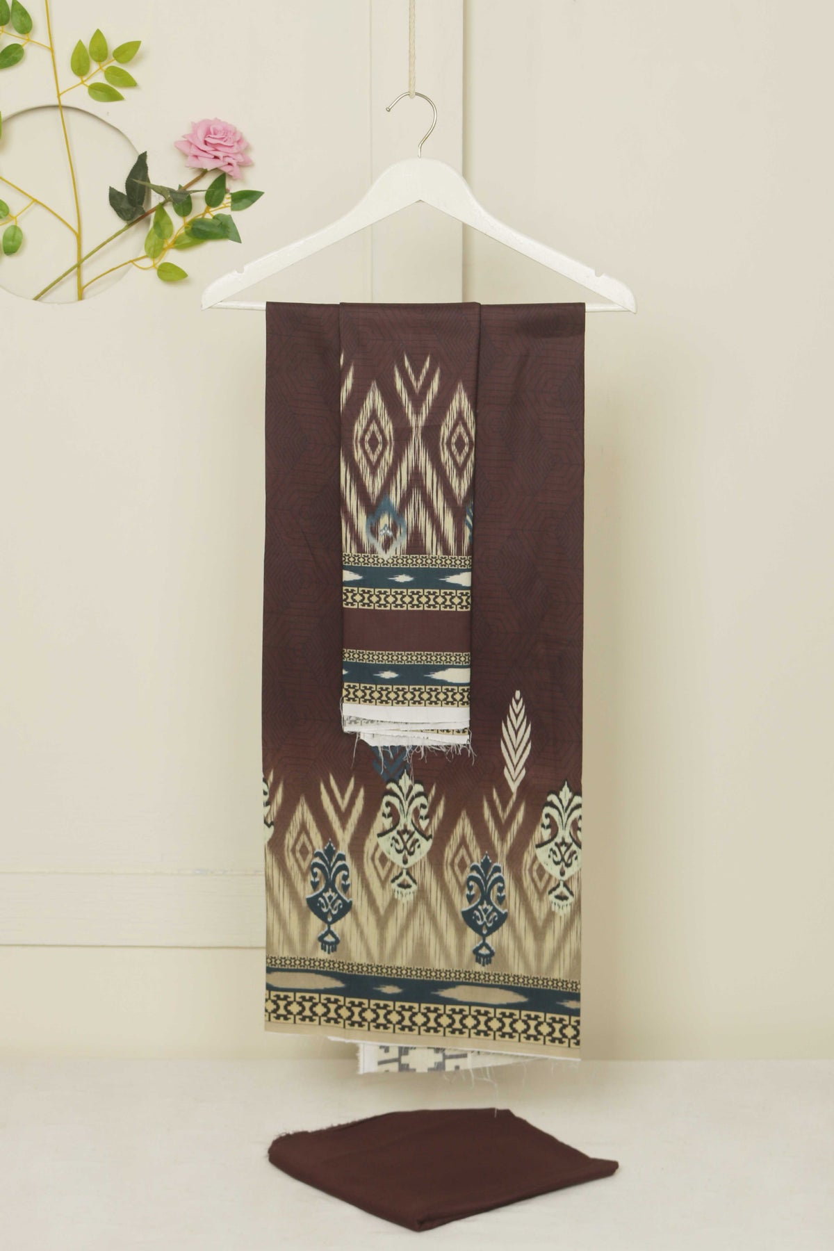 3Piece - Linen Printed Suit Classic CLST12