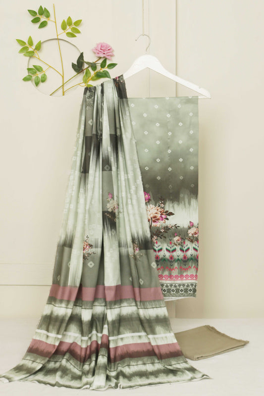 3Piece - Linen Printed Suit Classic CLST10