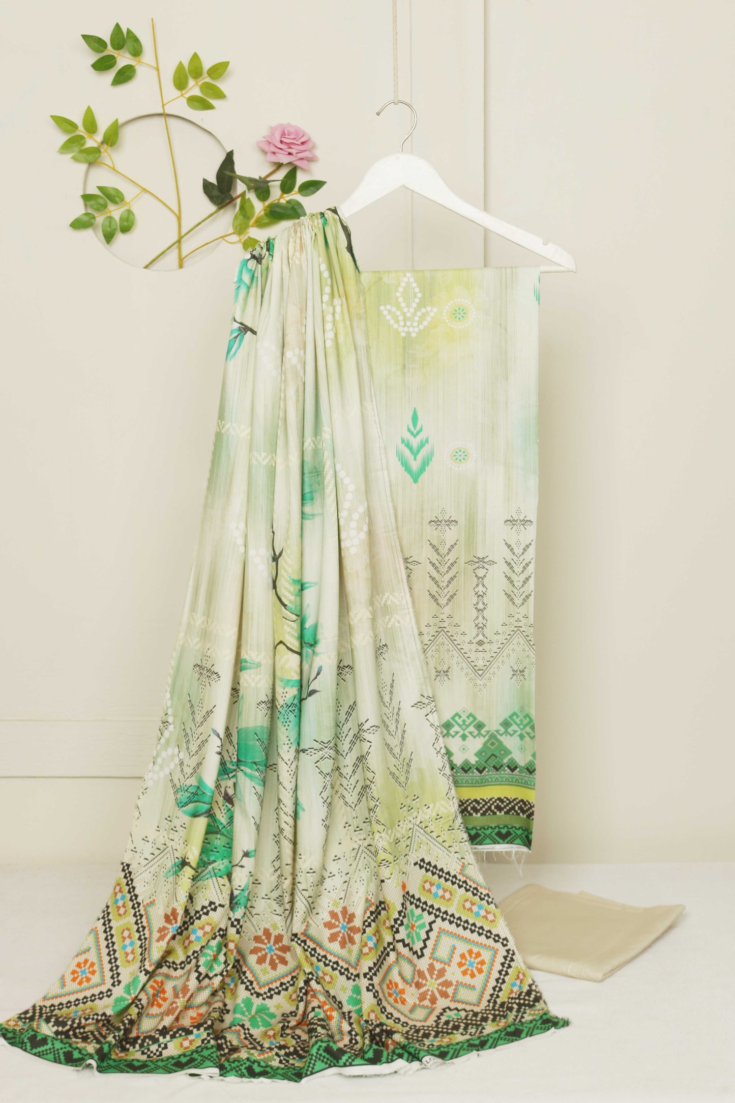 3Piece - Linen Printed Suit Classic CLST09