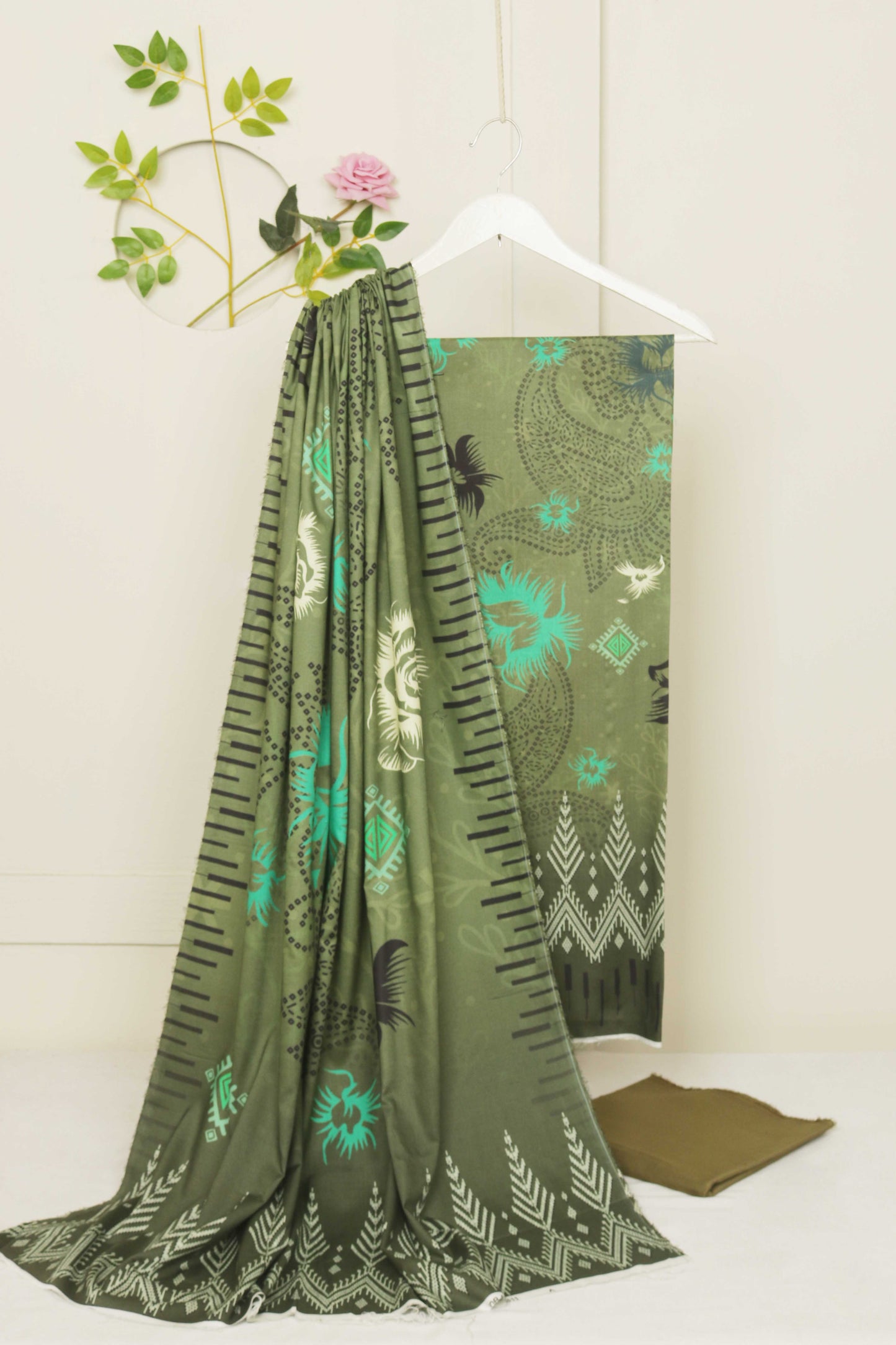 3Piece - Linen Printed Suit Classic CLST11