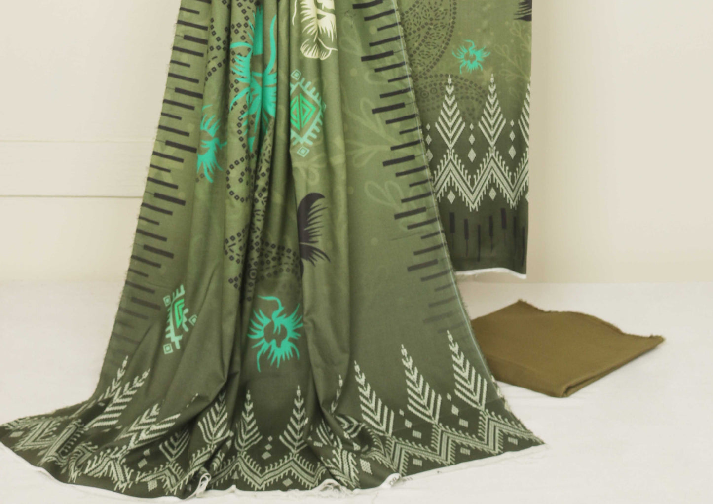 3Piece - Linen Printed Suit Classic CLST11