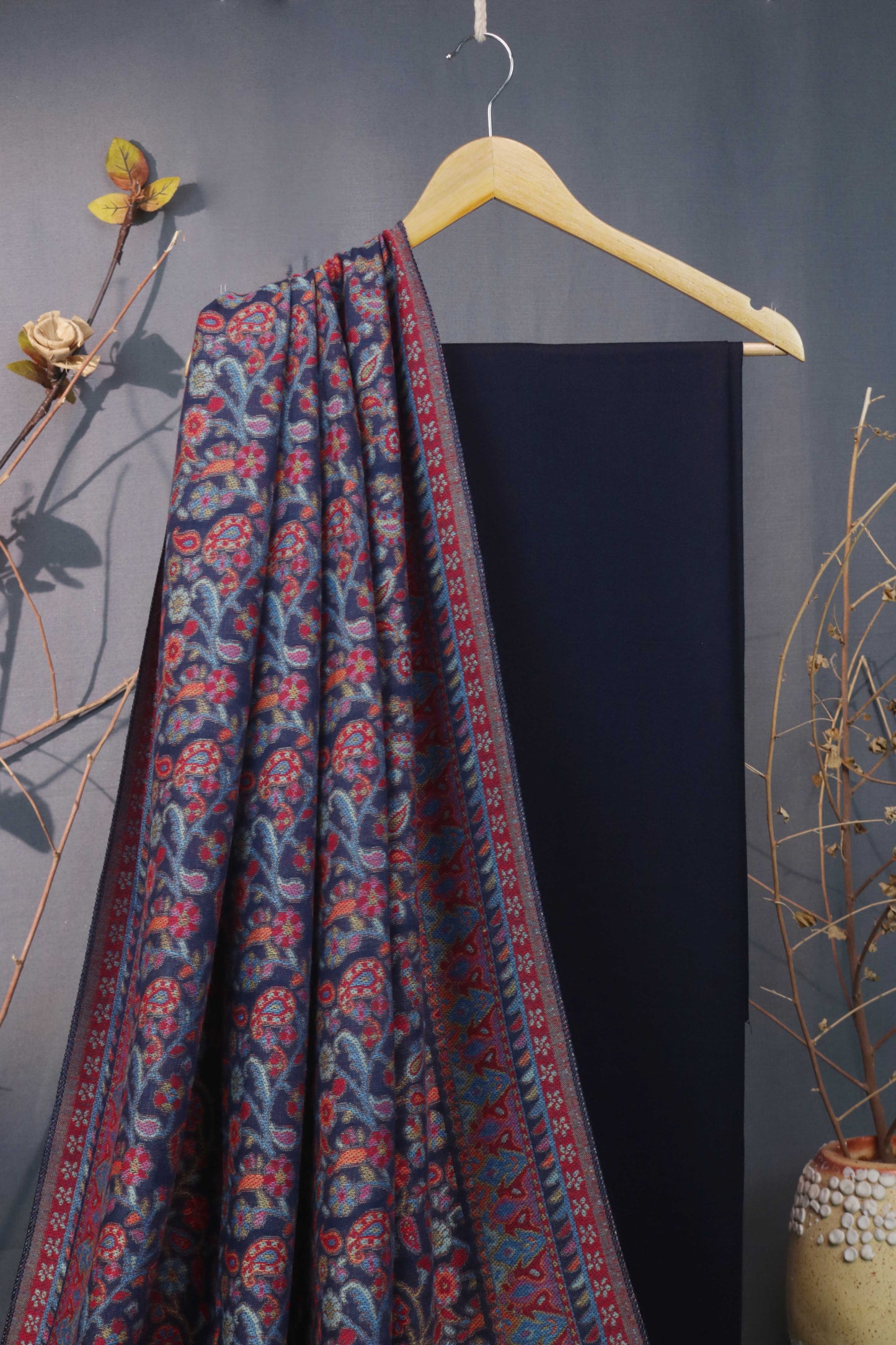 3Piece -Karandi with Wool Shawl KPP274