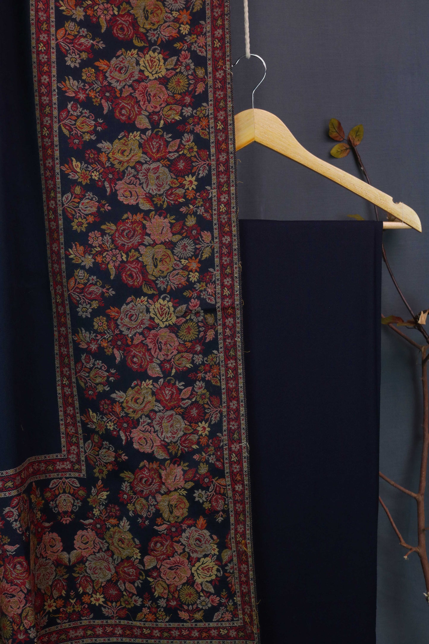 3Piece -Karandi with Pashmina Shawl KPP287