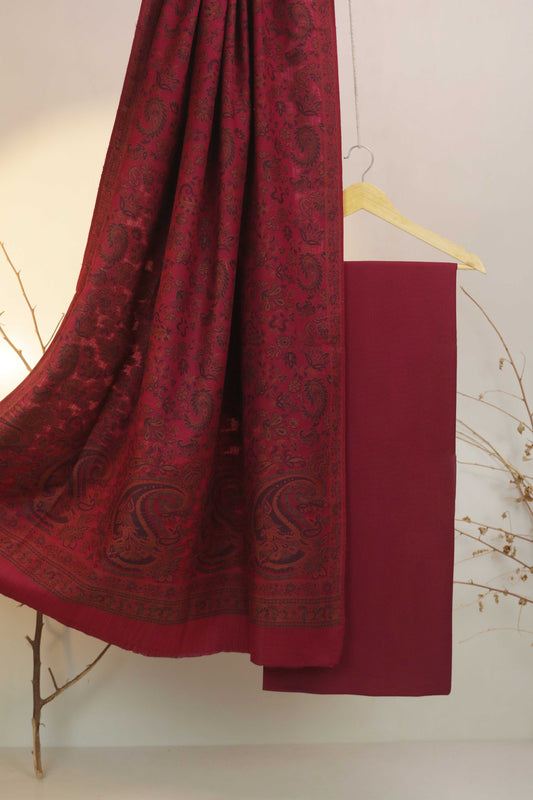 3Piece - Karandi with Pashmina Shawl KPP201